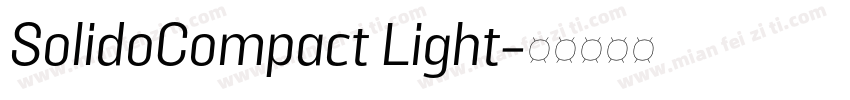 SolidoCompact Light字体转换